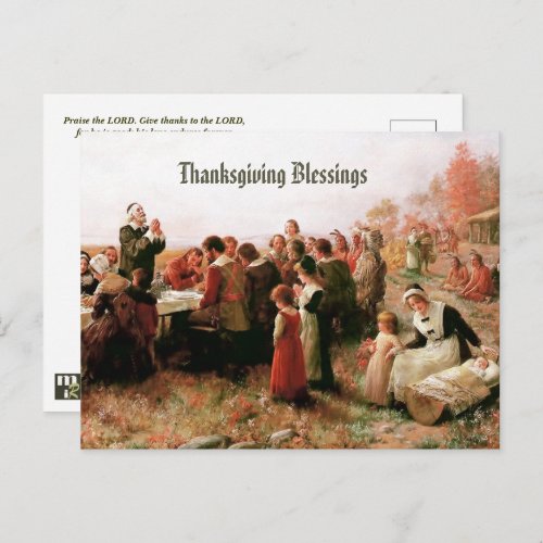 Thanksgiving Blessings Fine Art Postcards