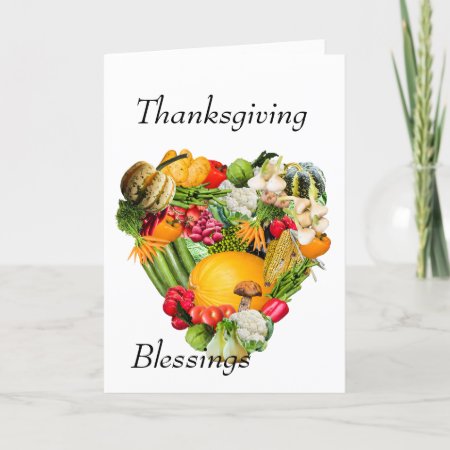 Thanksgiving Blessings Holiday Card