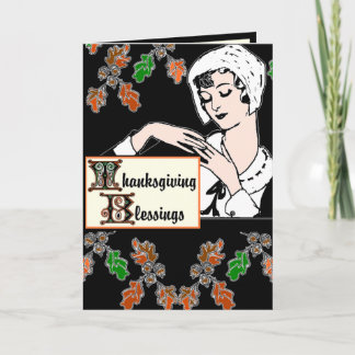 Thanksgiving Blessings Holiday Card