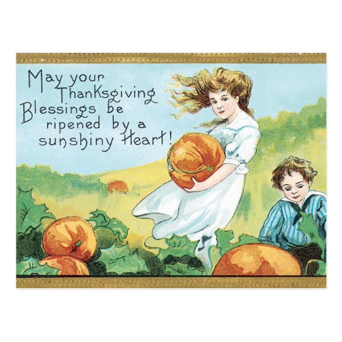 Thanksgiving Blessings Post Card