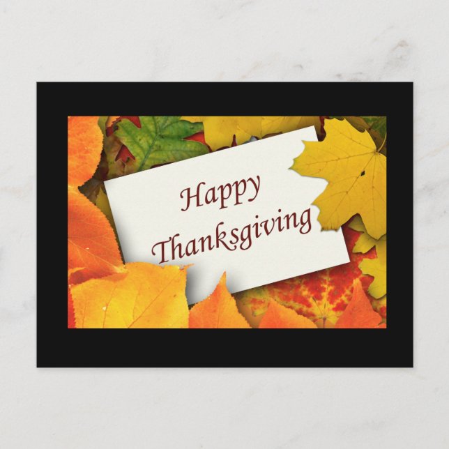 Thanksgiving Blessings Postcards (Front)