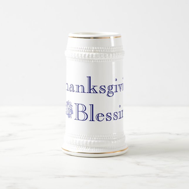 Thanksgiving Blessings Stein (Center)