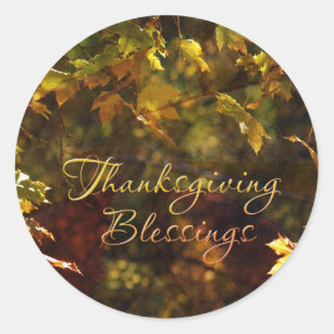 Thanksgiving Blessings Stickers