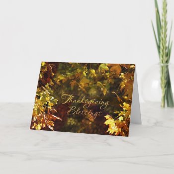 Thanksgiving Blessings / Thanksgiving Card by SueshineStudio at Zazzle