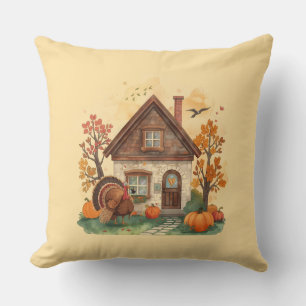 Thanksgiving Bliss and the Country Home Throw Pillow
