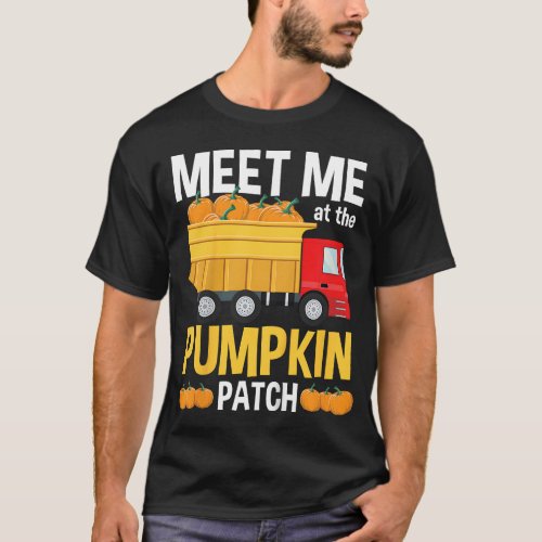 Thanksgiving Boys Kids Toddlers Truck Pumpkin Patc T_Shirt