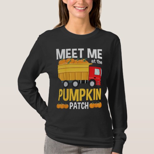 Thanksgiving Boys Kids Toddlers Truck Pumpkin Patc T_Shirt