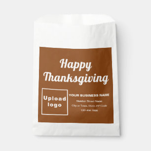Thanksgiving Business Brown Background Paper Bag