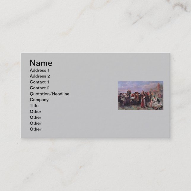 Thanksgiving Business Card (Front)