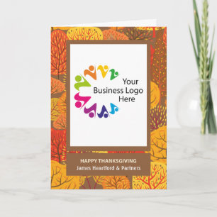 Thanksgiving Business Custom Photo and Name Card
