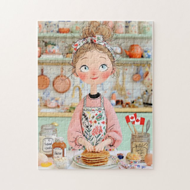 Thanksgiving Canada Puzzle | Cozy Kitchen Pancake  (Vertical)