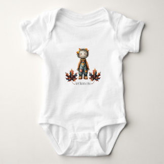 Thanksgiving Candy Corn Scarecrow Baby Bodysuit