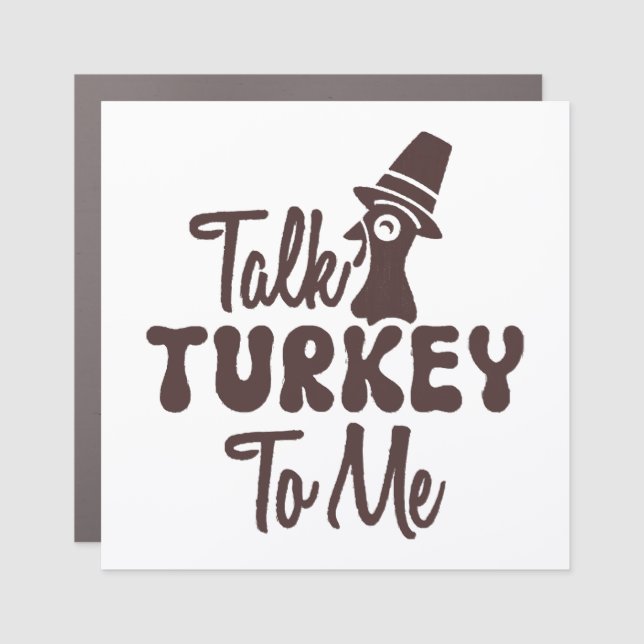 Thanksgiving  car magnet (Front)