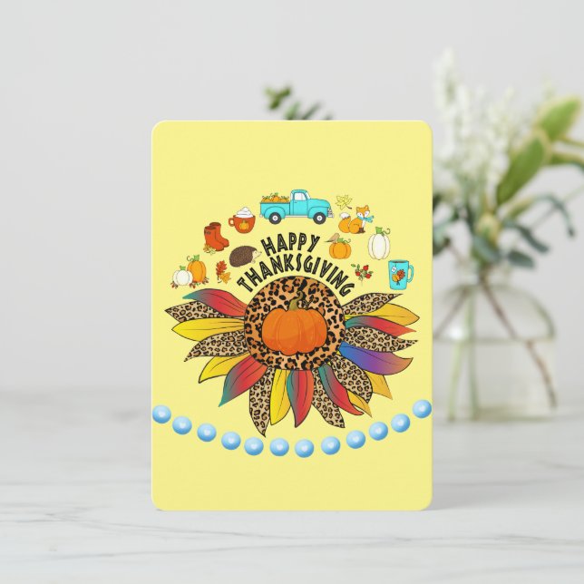 Thanksgiving Card (Standing Front)