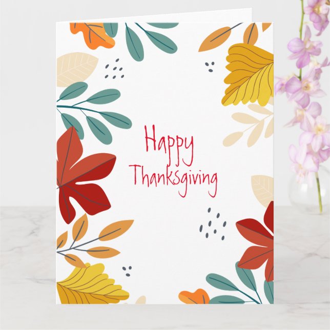 Thanksgiving  card (Orchid)