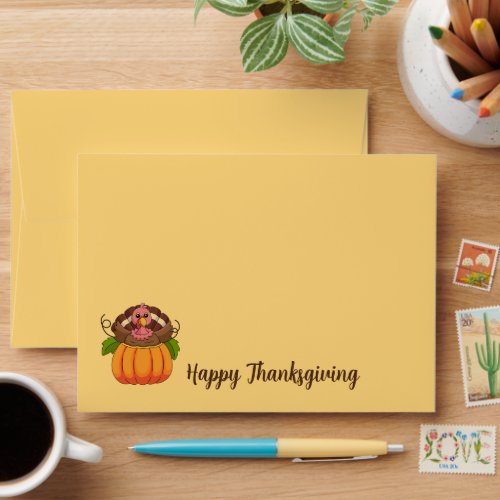 Thanksgiving Card Envelope 