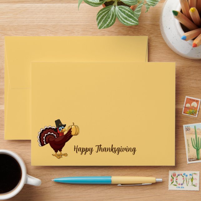 Thanksgiving Card Envelope  (Desk)
