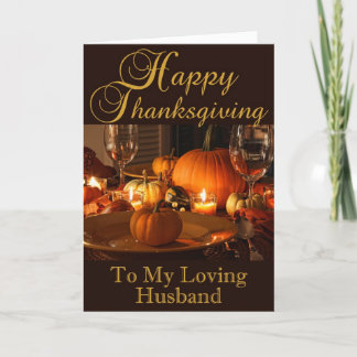 Thanksgiving Card for Husband