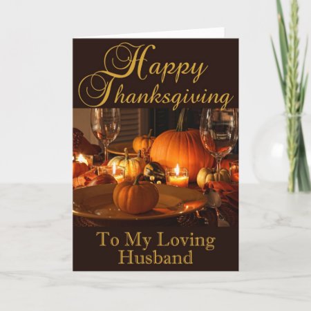 Thanksgiving Card For Husband