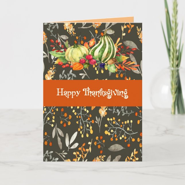 Thanksgiving Card from Family Member (Front)