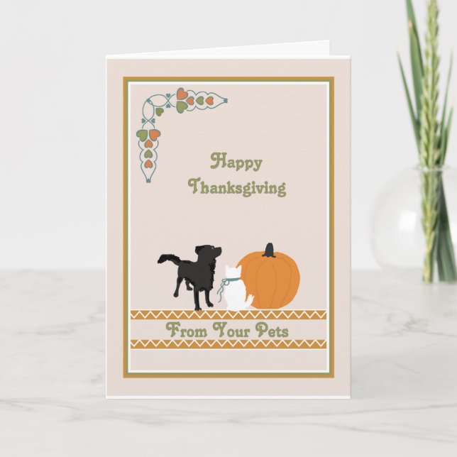 Thanksgiving Card from your Pets (Front)