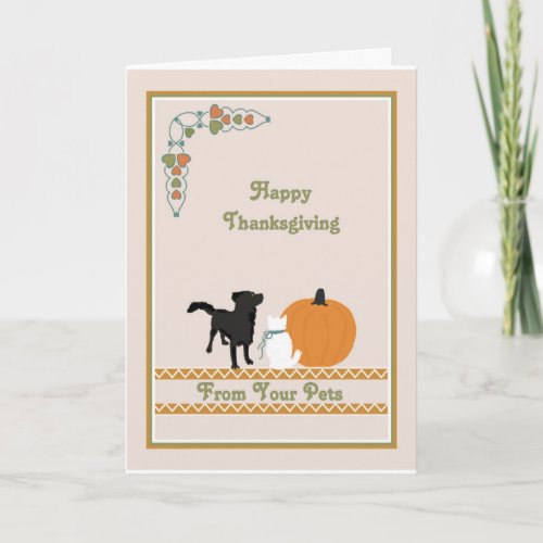 Thanksgiving Card from your Pets