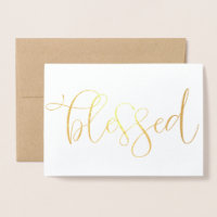 Thanksgiving Card - Gold Foil 