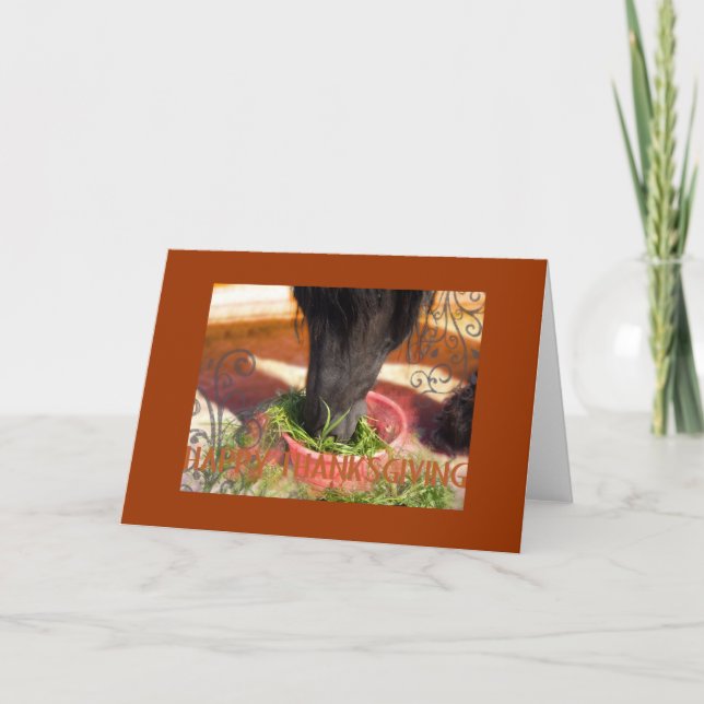 ThanksGiving - Card, Greeting - Note Holiday Card (Front)