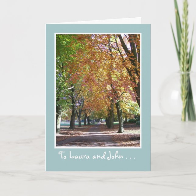 Thanksgiving Card to Customize - Autumn Foliage (Front)