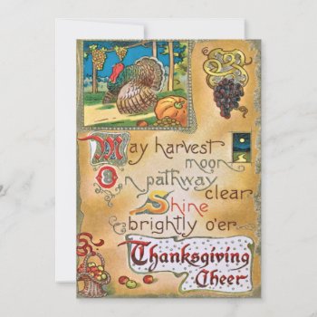 Thanksgiving Card - Vintage by Vintage_Obsession at Zazzle