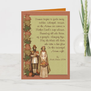 Thanksgiving Card with Poem
