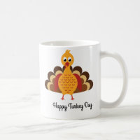 Thanksgiving cartoon turkey Coffee mug