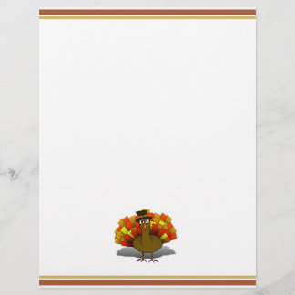 Thanksgiving Cartoon Turkey Pilgrim