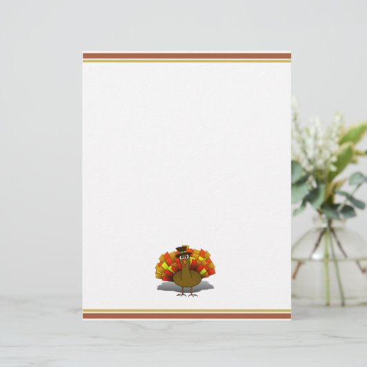 Thanksgiving Cartoon Turkey Pilgrim (Standing Front)