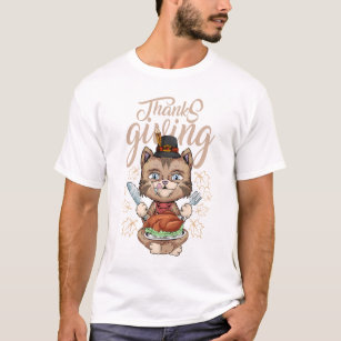 thanksgiving cat shirt