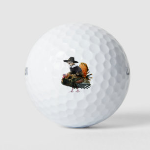 Thanksgiving Cat Pilgrim Costume Thanksgiving Turk Golf Balls