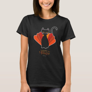 Thanksgiving Cat   T-Shirt