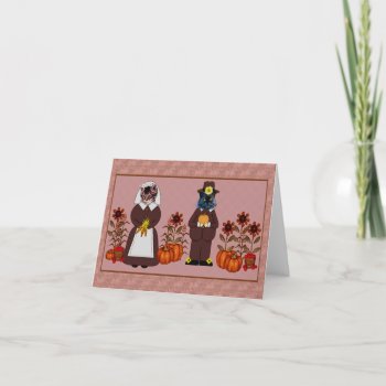 Thanksgiving Cats Holiday Card by Crazy_Card_Lady at Zazzle