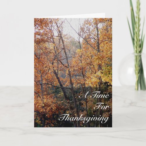 Thanksgiving Celebrate the Season Holiday Card