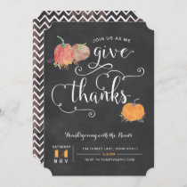 Thanksgiving chalkboard Invitation