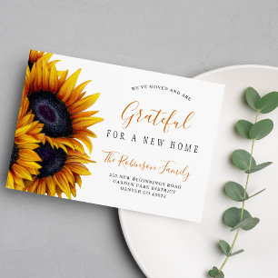 Thanksgiving change of address new home moving announcement