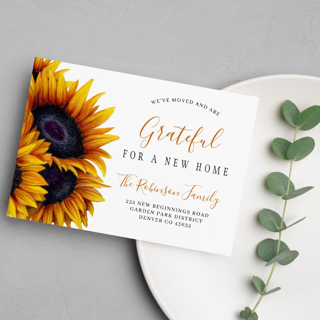 Thanksgiving change of address new home moving announcement (Creator Uploaded)