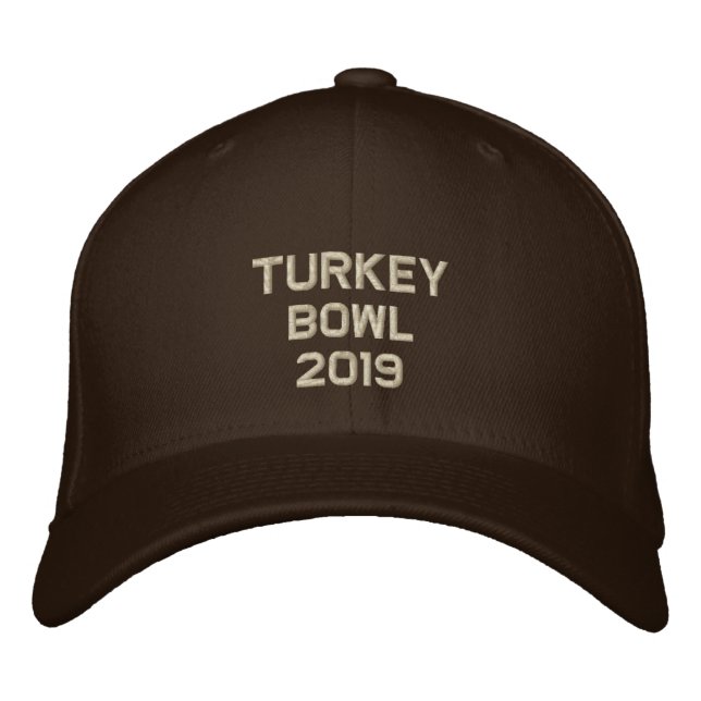Thanksgiving Change to Current Year Embroidered Baseball Hat (Front)