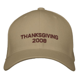 Thanksgiving Change to Current Year Embroidered Baseball Hat