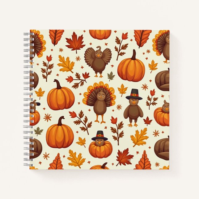Thanksgiving Character Collection Notebook (Front)