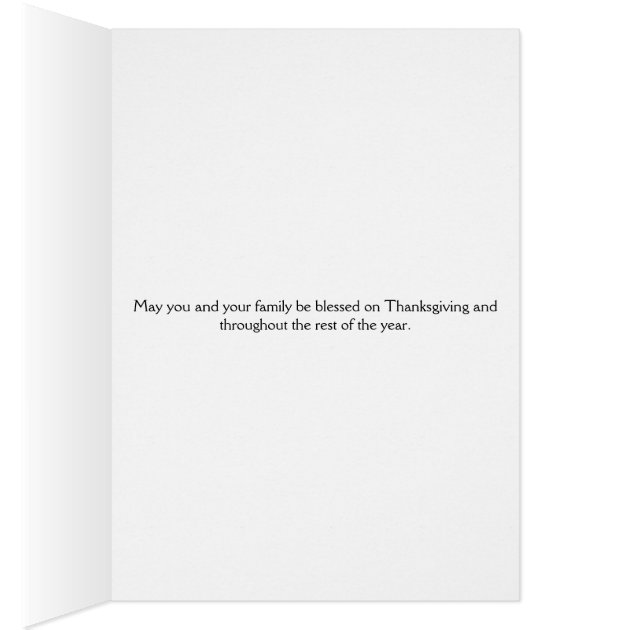 Thanksgiving Cheer & Prosperity, Card