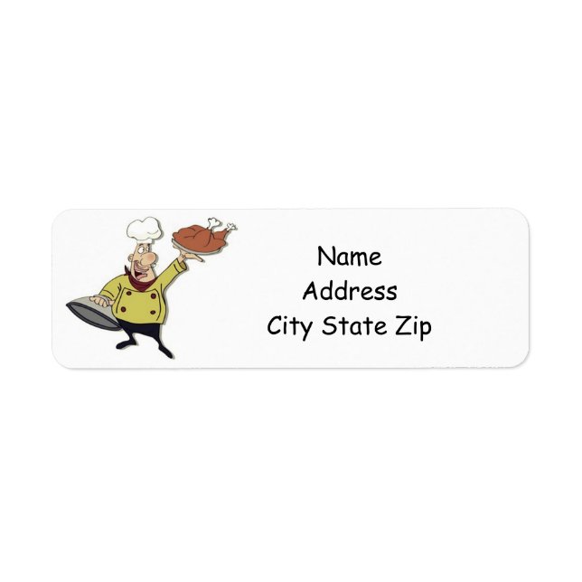 **THANKSGIVING CHEF** RETURN ADDRESS LABEL (Front)