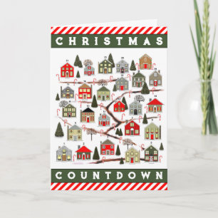 Thanksgiving Christmas Countdown Holiday Card