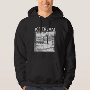 Thanksgiving Christmas Funny Ice Cream Nutrition F Hoodie