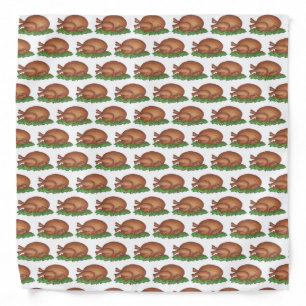 Thanksgiving Christmas Holiday Turkey Day Dinner Bandana